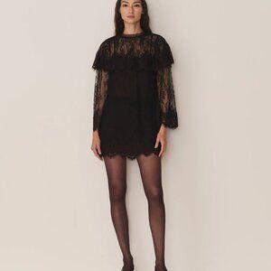 Doen 'Arabella' Black Lace Dress in Medium